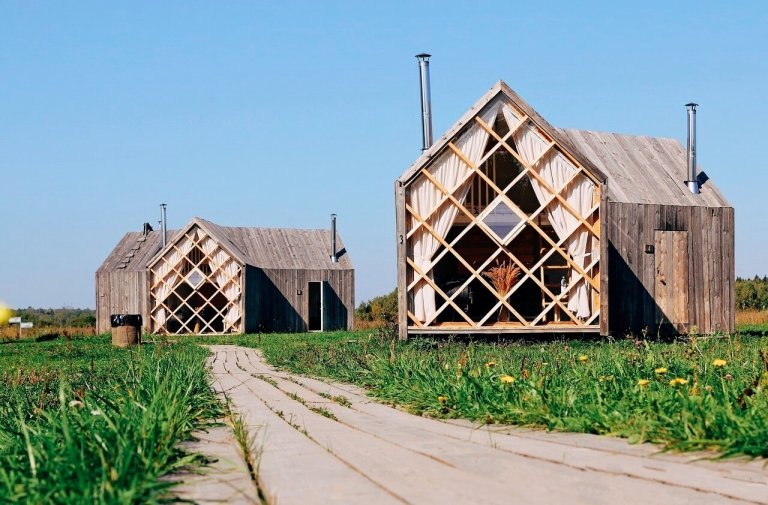 Арт-домики в Никола-Ленивце (Калужская область)